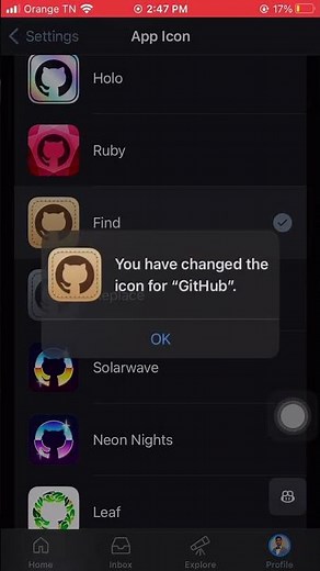 How to change GitHub icon ? #git #github #microsoft #iphone