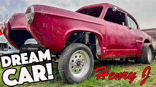 The Perfect 1960s GASSER Comes out of Hibernation! This Straight Axle HENRY J Gasser Is Hot Rod Hoarder Gasser Greatness! - BangShift.com