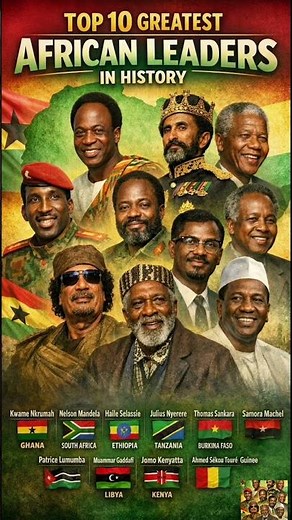 Top 10 Greatest African Leaders in History 🌍.