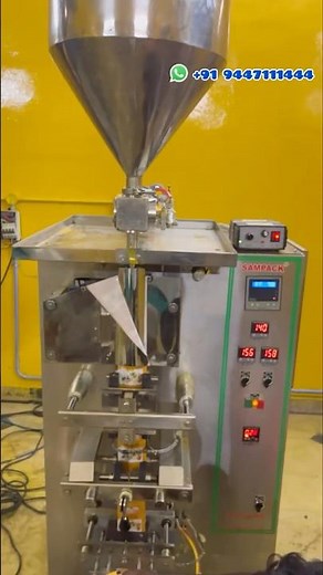 Pickle Sachet Packing machine Ginger Garlic Paste Sachet Packing machine Coimbatore #sachetmachine