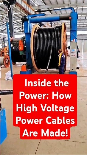 ⚡ Inside the Power: How High Voltage Power Cables Are Made! 🏭🔌#power cable #cable factory #industria