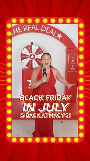 Macy's on Instagram: "Mark your calendars 🗓️ Our Black Friday In July sale is back from 7/23-7/27! Get ready for deals so big we couldn’t wait until November. 🛍️"