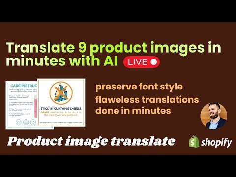 Live Demo: AI Translates Washing Labels - Keeps Font & Style