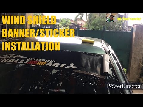 PAANO MAG-KABIT NG WINDSHIELD BANNER/STICKER (Wind Shield Banner Installation)