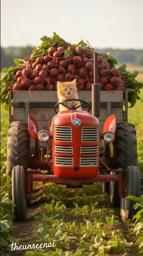 Cat is bringing beetroot. #animation #dreamscreenai #shorts #short #cat #ai #viral #love #reels #new