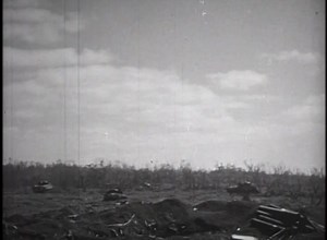 Marines in action on Iwo Jima
