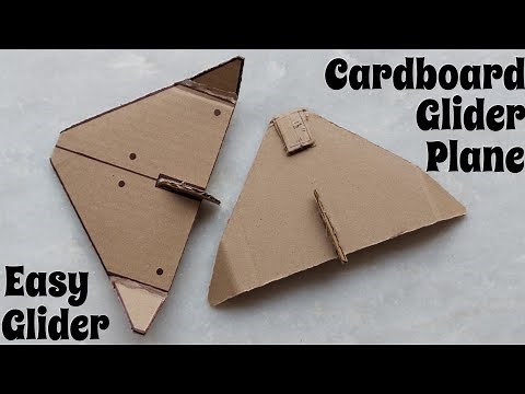 How to Make a Cardboard Glider Plane