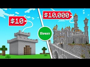 We Paid $1 and $10,000 To BUILD A CASTLE! (Minecraft)