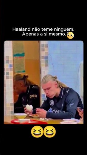 Momento engraçado que o Haaland ficou com medo 😂🥶