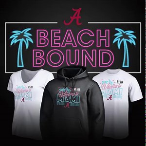 Gear up for Miami! Roll Tide! 🐘☀️🌊🌴 🛒 http://bit.ly/3oi5kPh | University of Alabama Athletics