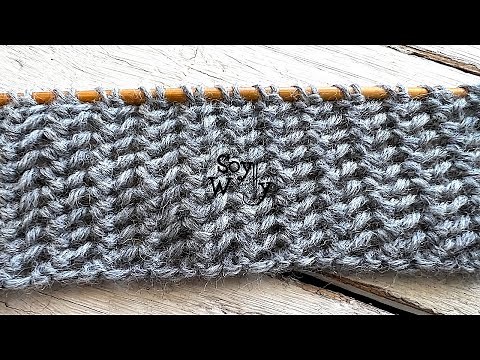 Cómo tejer Punto Turco original en dos agujas: Encaje súper fácil en una sola vuelta - Soy Woolly