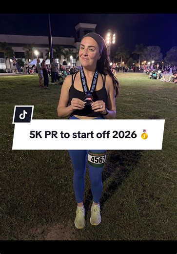 First race of 2026, 5K PR of 24:35 💙🚔 #running #fyp #runningprogress #runningmotivation ##fitness