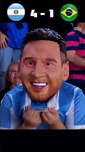 Argentina vs Brazil 🇦🇷🇧🇷 2025🔥⚽ #messi #argentina #brasil #football #shorts #highlights #youtube