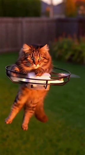 Cat Takes Flight on a Drone! 😹🚁 Epic Kitty Moment