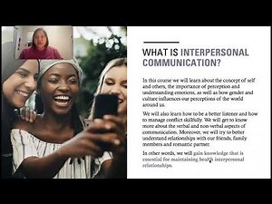 Chapter 1: Introduction to Interpersonal Communication