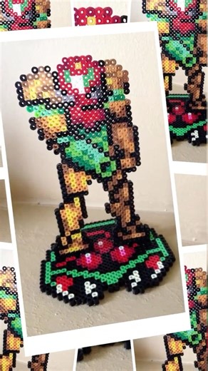 Samus Aran | Metroid Inspired Perler Art #art #pixelart