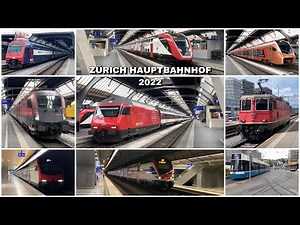 Züge beim Zürich Hauptbahnhof | Trains at Zurich Central Station (2022)