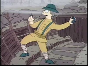 Asa Holds Hand Grenade Too Long