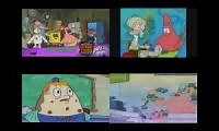 Mix of 4 videos from youtube : Spongebob Sparta Quadparison #1
