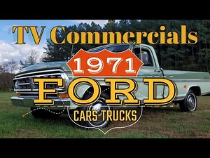 IN COLOR! RARE 1971 FORD CAR & TRUCK TV COMMERCIALS