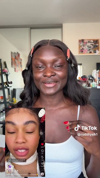 Struggling with Hausa While Doing Makeup Tutorial