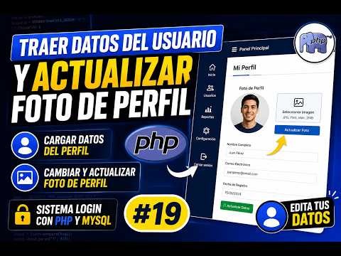 #19 | Display User Data and Change Profile Picture in PHP | Academic Management System