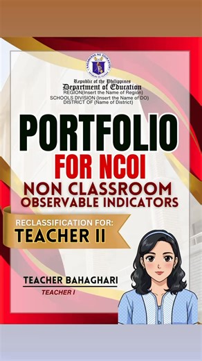 73K views · 126 reactions | Red Design, NCOI Portfolio ❤️ #reclassification #careerprogression #reclass #ncoiportfolio #promotion #teachers #TeacherPromotion | Teacher Bahaghari | Facebook