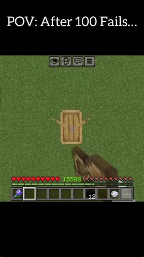 Impossible Minecraft Parkour😳#shorts #minecraft