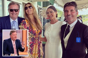 Piers Morgan delivers stinging comeback to Simon Cowell after he mercilessly mocks him at the races