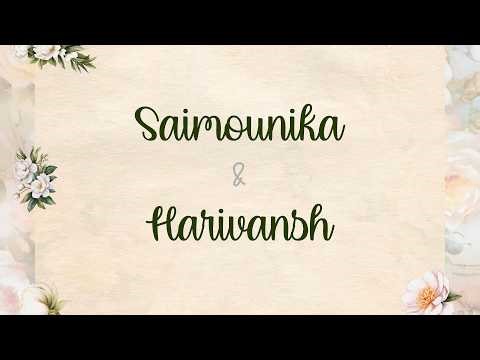 Saimounika & Harivansh Wedding Live begins on 6th March at 8:30 AM IST