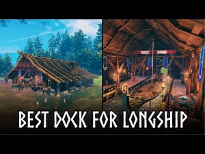 Building a Large Dock for Longship in Valheim