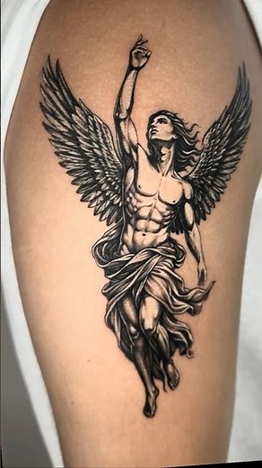Anatomical Skull & Angel Realism Tattoos 🖤