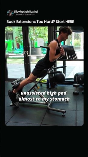 Back Extensions Too Hard? Follow This Simple Progression @lowbackability