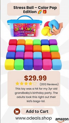 Stress Ball – Color Pop Edition 🌈 #fidget #stressball