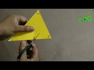 Angle sum property of triangle Proof - MATHS ACTIVITY