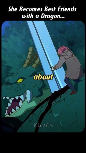 She Becomes Best Friends with a Dragon 😂 | Miss Kobayashi's Dragon Maid | #anime #animeedit #shorts