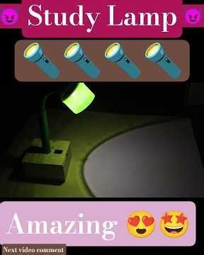 How to make powerful Emergency Study Lamp at home| #students #viral #ledbulb #study #shorts #diy