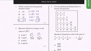 CAHSEE practice: Problems 1-3