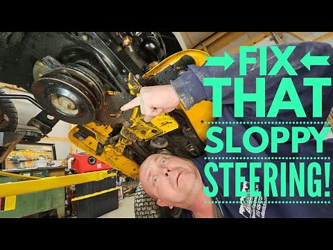 How To Fix The Sloppy and Loose Steering On Cub Cadet Riding Lawn Mower.