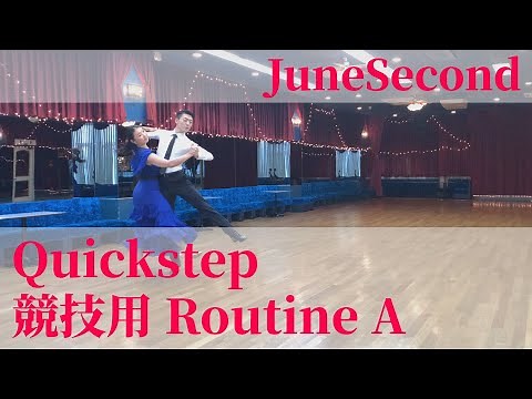 Ballroom Dance Quickstep Competition A Step "JuneSecond" Competition Circle