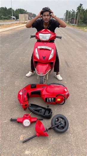 Abaro Ekbar Vaspa Red Scooter and Mamar real scooty Testing 😍