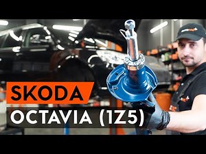 How to change front shock absorber on OCTAVIA (1Z5) [TUTORIAL AUTODOC]