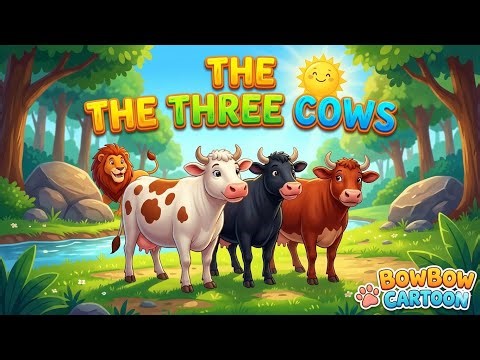 The Three Cows & The Lion 🦁 | Moral Stories for Kids in 3D Cartoon | 3D Animated Fairy Tale #story