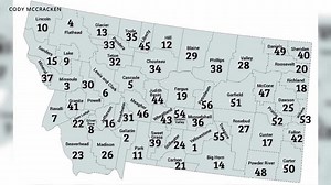 Montana license plate county rankings reimagined with current population standings