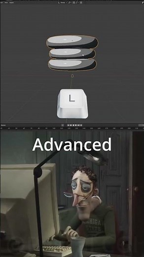 Blender Tips and Tricks #3 Shortcut L #blenderforbegginer #blender #blender3d #blendertips #3d