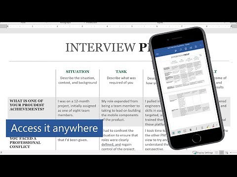 Prep for your interview with the STAR template in Microsoft Word