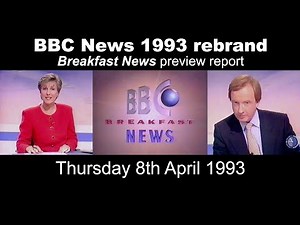 1993 BBC News rebrand preview | Breakfast News report | 8th April 1993