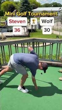 Wolf vs Steven 1v1 Match for the 🏆 (Holes 15-16) - Mini Golf Tournament #1 #golf #minigolf #viral