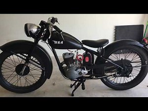 BSA D1 Bantam 1951 Carb video