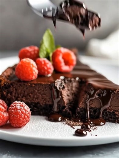 This Low-Carb, Keto Flourless Chocolate Torte is a decadent dessert that fits perfectly into your keto lifestyle. Ingredients 1 cup sugar-free dark chocolate chips 1/2 cup unsalted butter 3 large eggs Full Recipe in First comment Enjoy ❤ 👇👇 | Olivia Recipes